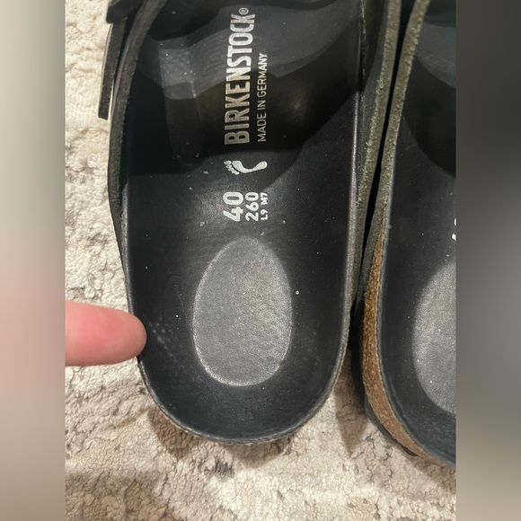 Birkenstock Limited Edition Arizona Hex Reptile Embossed Leather Sandals - Picture 8 of 15